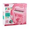 PINK PIANO WITH 37 KEYS & STOOL WITH ADAPTOR