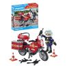PLAYMOBIL CITY ACTION FIRE MOTORCYCLE & OIL SPILL INCIDENT