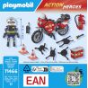 PLAYMOBIL CITY ACTION FIRE MOTORCYCLE & OIL SPILL INCIDENT