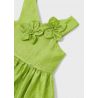 MAYORAL DRESS FLOWERS 3D LIME