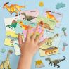 AS MAGNET BOX DINOSAURS 45 EDUCATIONAL PAPER MAGNETS FOR AGES 3+