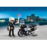 PLAYMOBIL CITY ACTION POLICEMAN WITH MOTORCYCLE CARRY CASE