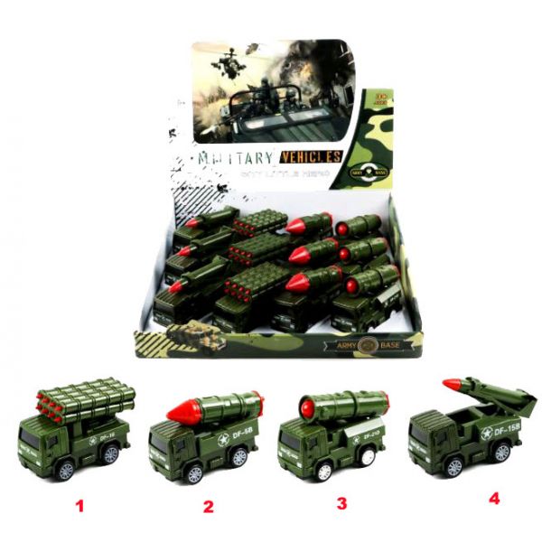 STOP & LOOK ARMY FRICTION VEHICLE - 4 DESIGNS