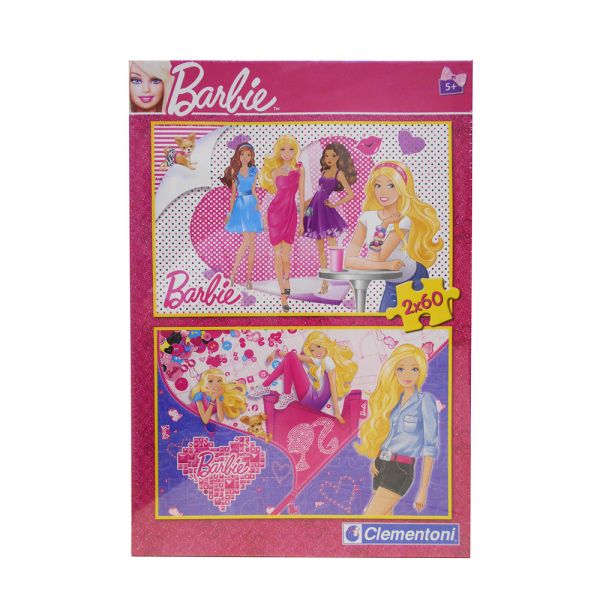 CLEMENTONI ΠΑΖΛ SUPER COLOR 2X60 τεμ. BARBIE GIRL SPECIAL EDITION