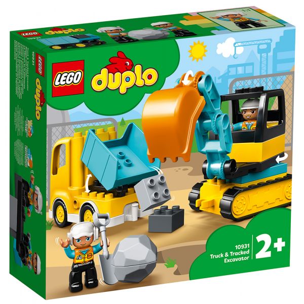 LEGO DUPLO TRUCK & TRACKED EXCAVATOR