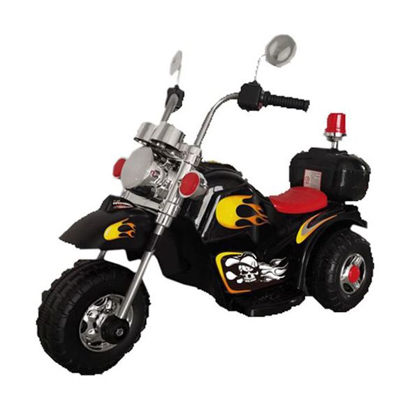 TRICYCLE CHOOPER BLACK 6V WITH MUSIC, LIGHT AND SOUND