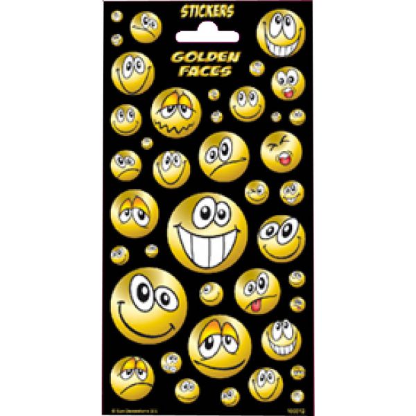 STICKERS GOLDEN FACES SD100312