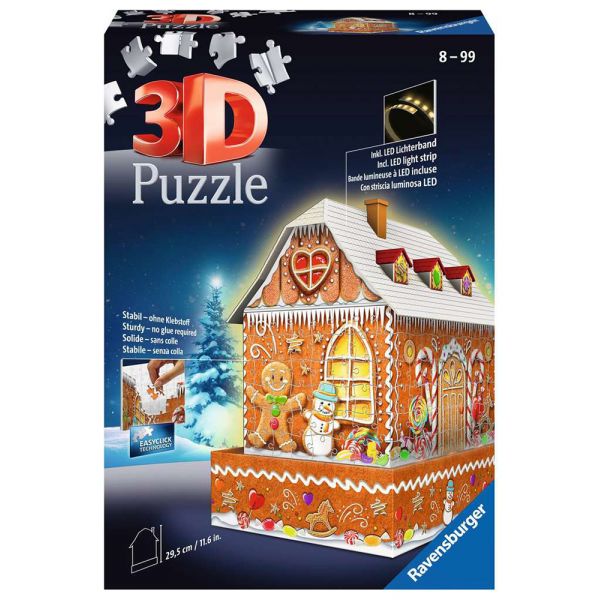 RAVENSBURGER 3D PUZZLE MIDI 216 pcs GINGERBREAD HOUSE