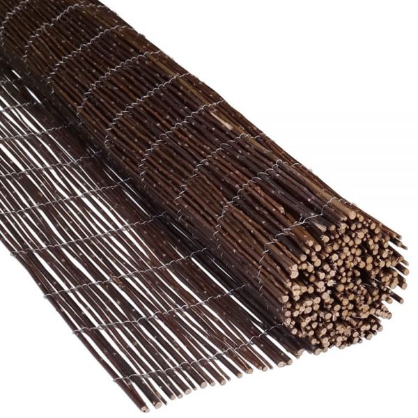 NATURAL BROWN WILLOW FENCE 100X300 cm
