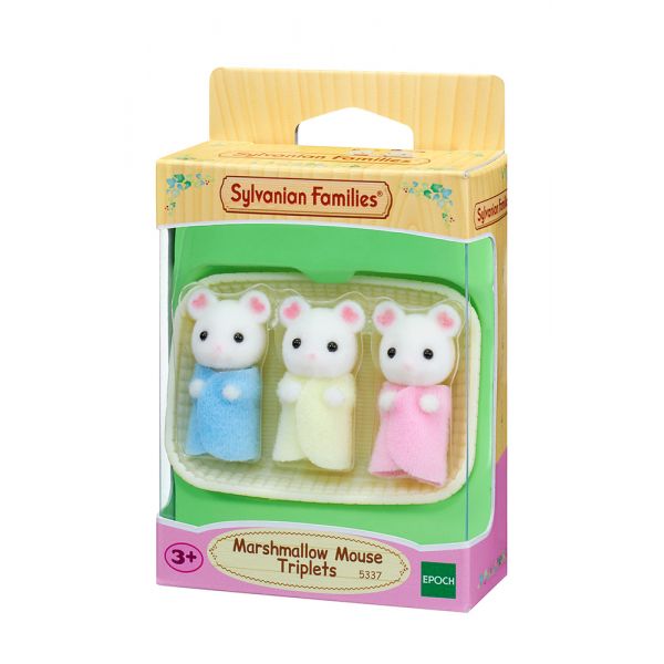 THE SYLVANIAN FAMILIES ΤΡΙΔΥΜΑ ΜΩΡΑ MARSHMALLOW MOUSE 5337