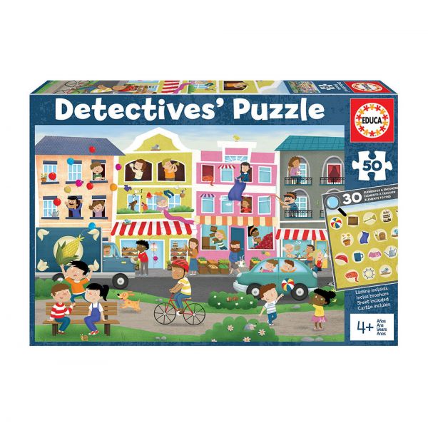 EDUCA DETECTIVE\'S ΠΑΖΛ 50 τεμ. - BUSY TOWN