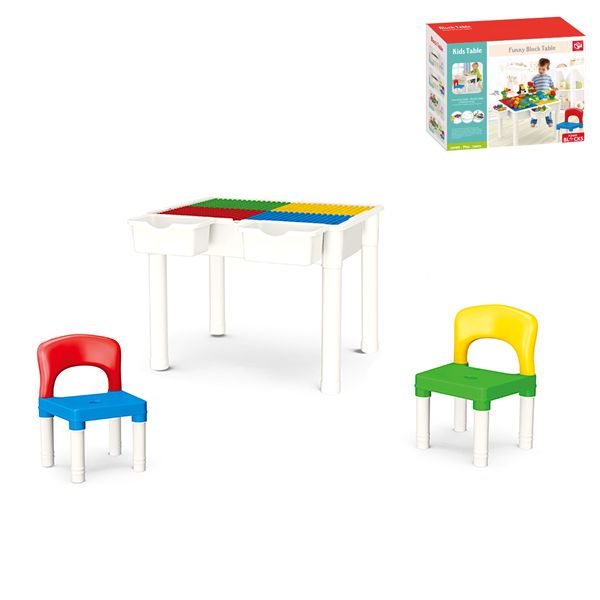 PLAYING TABLE WITH 2 CHAIRS