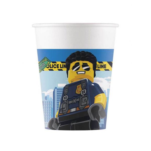 PAPER CUPS 200ml 8 pcs LEGO CITY