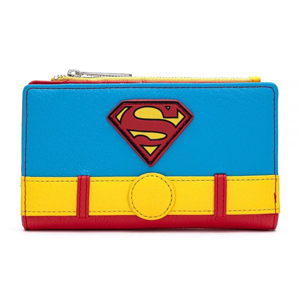 LOUNGEFLY DC COMICS VINTAGE SUPERMAN COSPLAY WALLET (DCCWA0028)