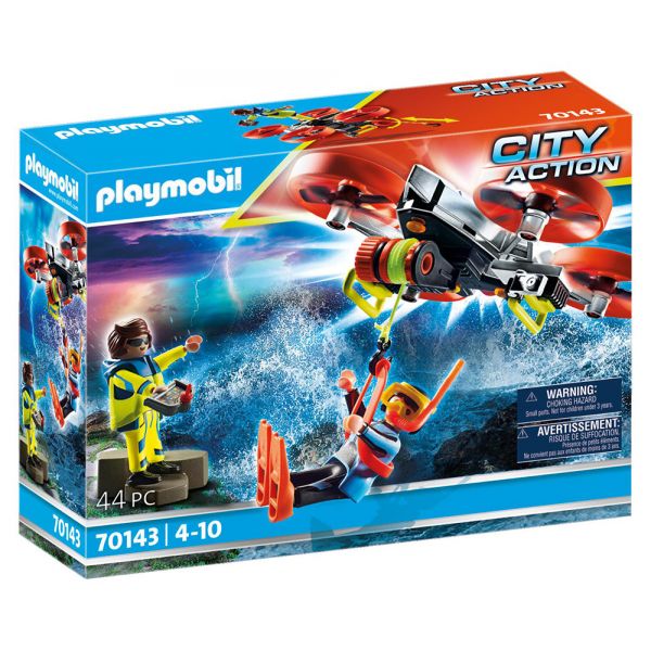 PLAYMOBIL CITY ACTION DIVER RESCUE WITH DRONE
