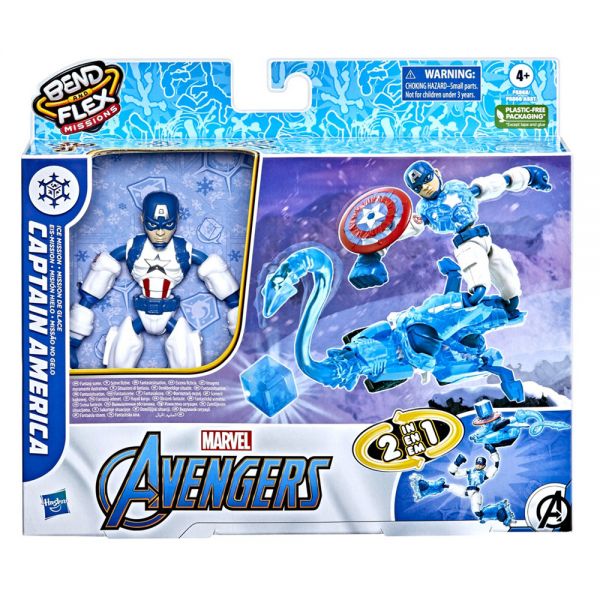 AVENGERS BEND AND FLEX ICE MISSION CAPTAIN AMERICA