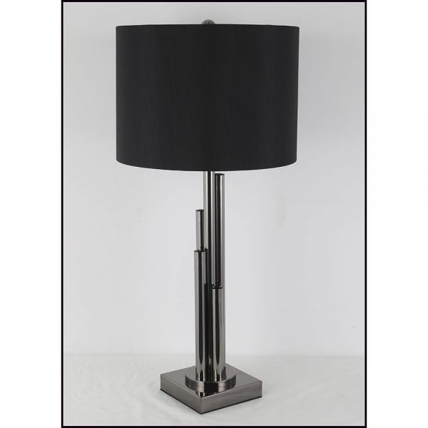 DECO METAL BLACK TABLE LAMP 33x70 cm