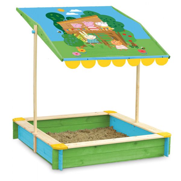 SAND PIT WITH TENT 118X118X118 cM PEPPA THE PIG