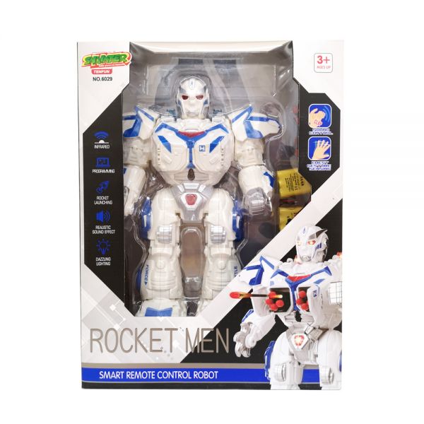 REMOTE CONTROL ROBOT WITH SOUND-LIGHT INTERACTIVE HAND MOVEMENTS - BLUE