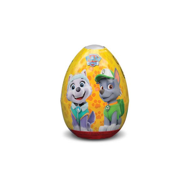 RELKON PAW PATROL SURPRISE EGG WITH 10g CANDIES - ΚΙΤΡΙΝΟ