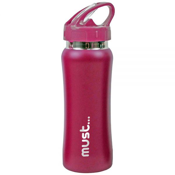 MUST STAINLESS STEEL CANTEEN 500ml 6.8X22.5 cm - 2 COLOURS