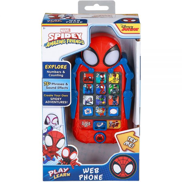EKIDS SPIDERMAN SPIDEY & FRIENDS LEARN AND PLAY SMARTPHONE FOR KIDS 3+ YEARS