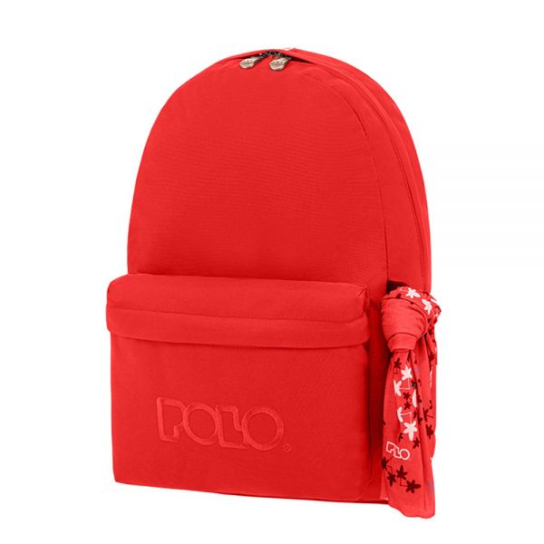 POLO BACKPACK ORIGINAL SCARF WITH SCARF 2023 - RED