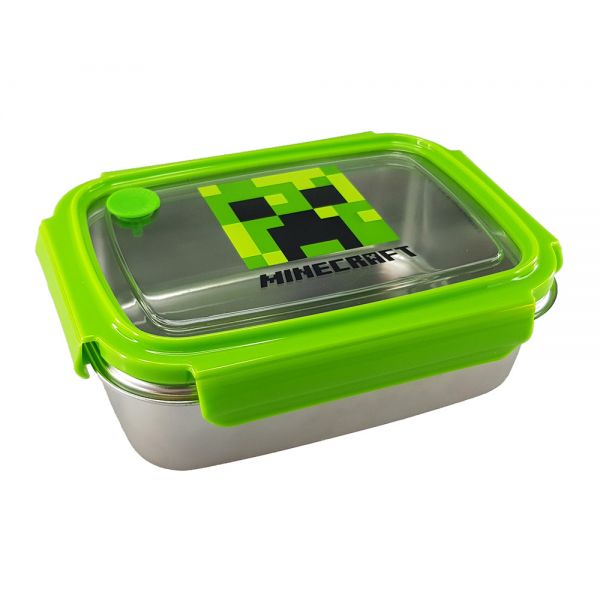 STAINLESS STEEL FOOD CONTAINER 1020ml MINECRAFT