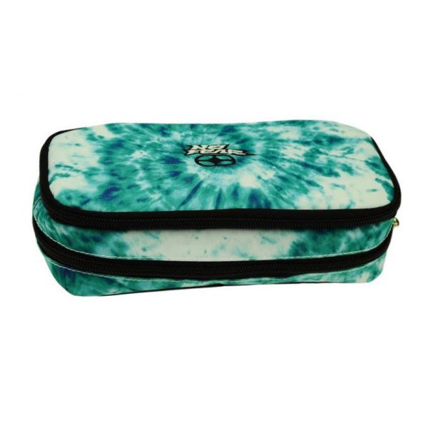 BACK ME UP ΚΑΣΕΤΙΝΑ ΒΑΡΕΛΑΚΙ ΟΒΑΛ NO FEAR TIE DYE TURQUOISE AND WHITE