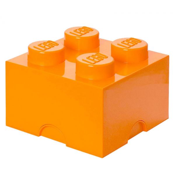 LEGO ΚΟΥΤΙ ΑΠΟΘΗΚΕΥΣΗΣ BRICK 4 LEGO 106 BRIGHT ORANGE