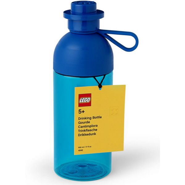 LEGO ΜΠΟΥΚΑΛΙ ΕΝΥΔΑΤΩΣΗΣ 500ml LEGO 043 TRANSPARENT BLUE