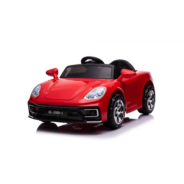 RECHARGEABLE KIDS CAR WITH CONTROLLER 12V 4.5AH RED