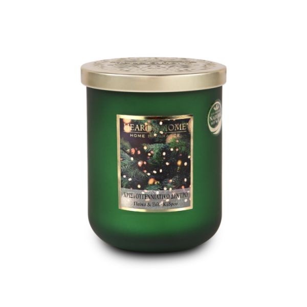 HEART & HOME LARGE CANDLE 340g CHRISTMAS TREE