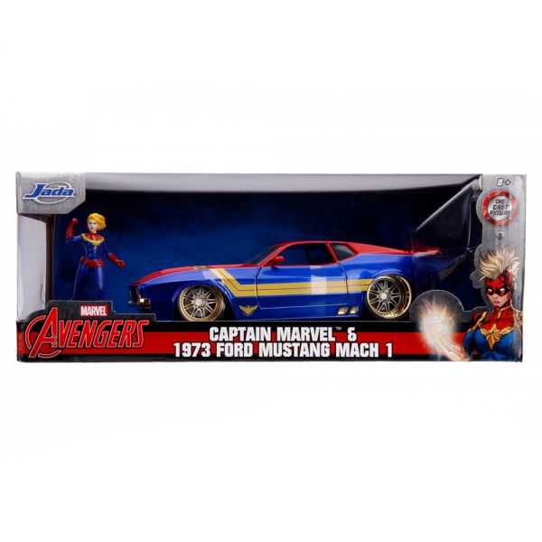 MARVEL CAPTAIN MARVEL AND 1973 FORD MUSTANG MACH 1 1:24