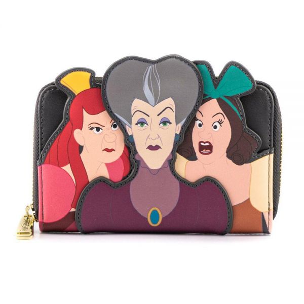 LOUNGEFLY DISNEY VILLAINS SCENE EVIL STEPMOTHER AND STEP SISTERS ΠΟΡΤΟΦΟΛΙ (WDWA1854)