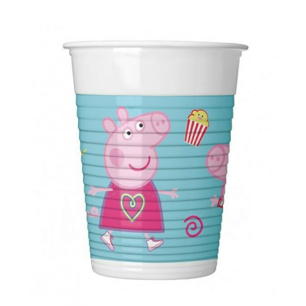 PLASTIC CUPS 200ml 8 pcs PEPPA PIG