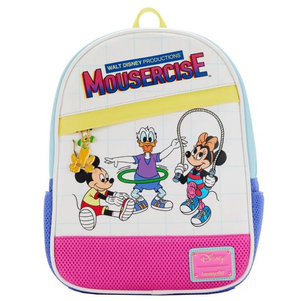 LOUNGEFLY DISNEY MICKEY MOUSE MOUSERCISE MINI ΣΑΚΙΔΙΟ (WDBK2353)