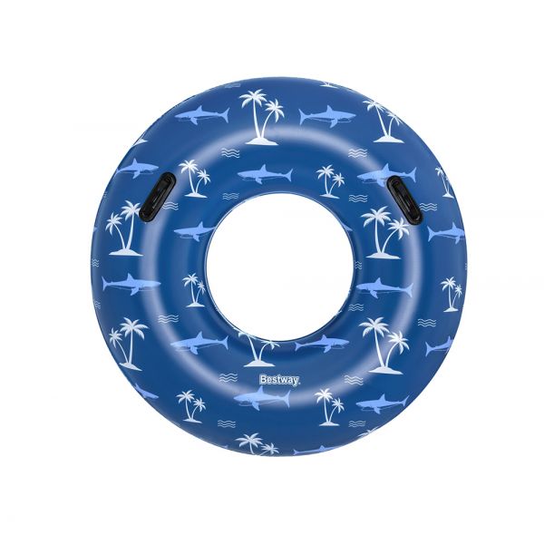 BESTWAY INFLATABLE SWIM TUBE 119 cm NAUTICAL BLUE