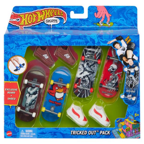 HOT WHEELS 4 SKATE & ΠΑΠΟΥΤΣΙΑ - TRICKED OUT PACK 2