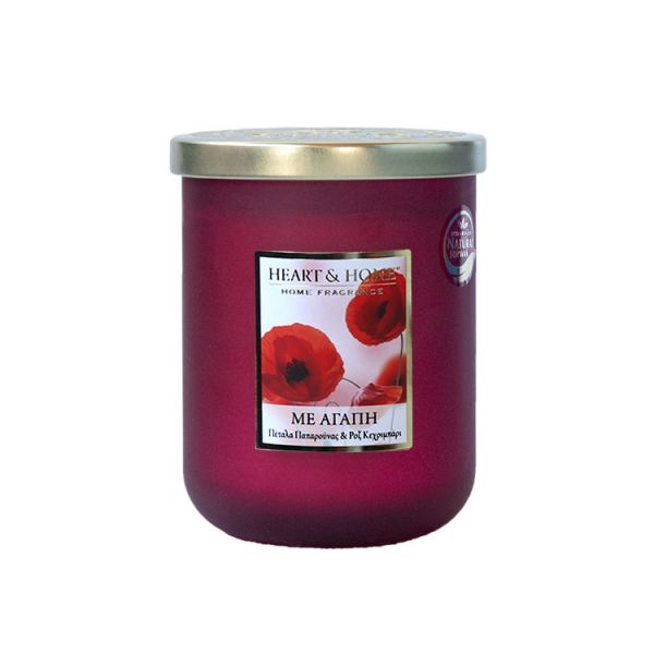 HEART & HOME LARGE CANDLE 320g WITH LOVE