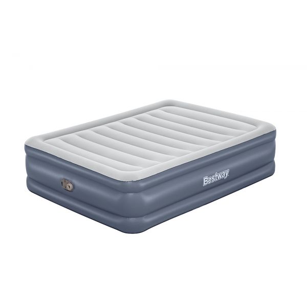 BESTWAY INFLATABLE AIRBED 203X152X51 cm TRITECH AIR QUEEN WITH BUILT-IN AC PUMP