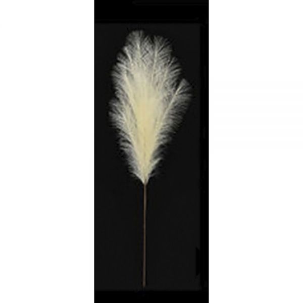  ARTIFICIAL WHITE PAMPAS STEM 95 CM WITH 13 BRANCHES