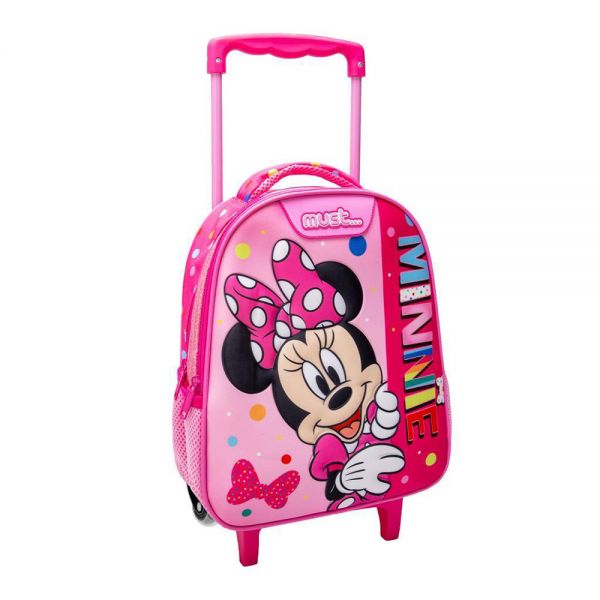 MUST TODDLER TROLLEY BACKPACK 27X10X31 cm 2 CASES MINNIE