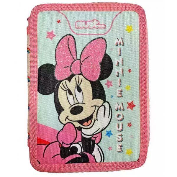 MUST DOUBLE FULL PENCIL CASE 15X5X21 cm MINNIE MOUSE