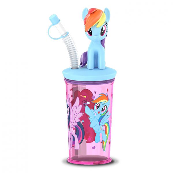 RELKON MY LITTLE PONY DRINK AND GO CUP WITH 10g CANDIES - RAINBOW DASH