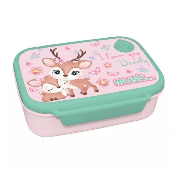 MUST FOOD CONTAINER 800ml 18X13X6 cm GIRL - 3 DESIGNS