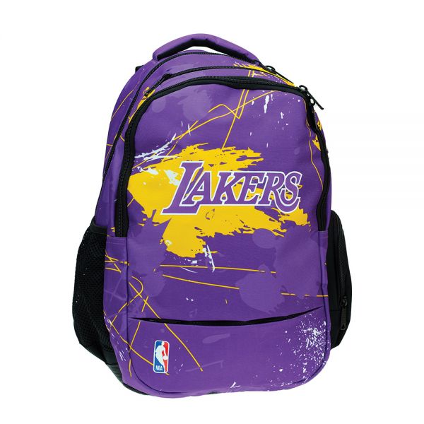 BACK ME UP BACKPACK OVAL NBA LOS ANGELES LAKERS RETRO