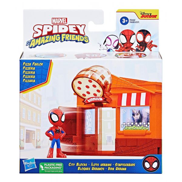 SPIDEY AND HIS AMAZING FRIENDS CITY BLOCKS PIZZA SPIDEY
