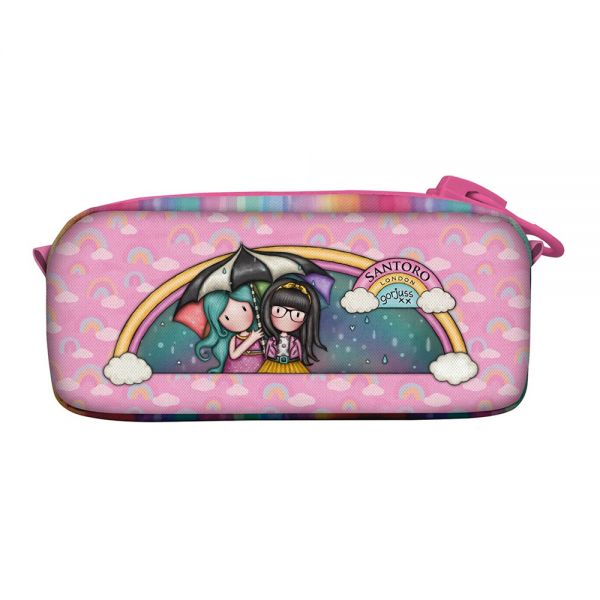 GORJUSS SANTORO PENCIL CASE WITH GIANT ZIP BE KIND TO EACH OTHER