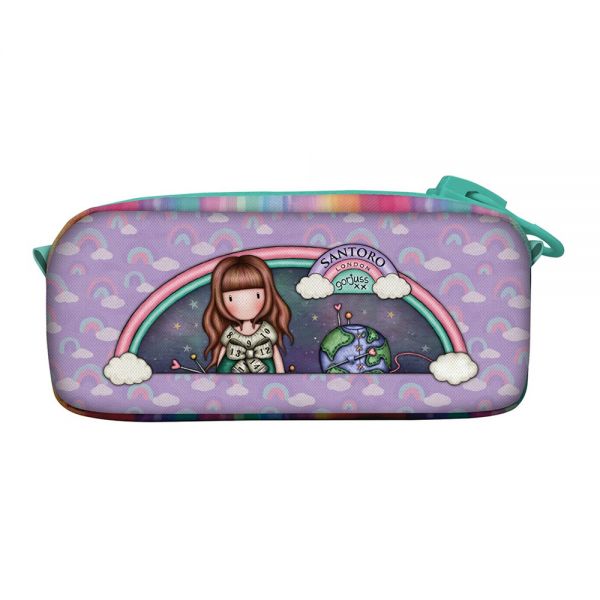 GORJUSS SANTORO PENCIL CASE WITH GIANT ZIP BE KIND TO OUR PLANET